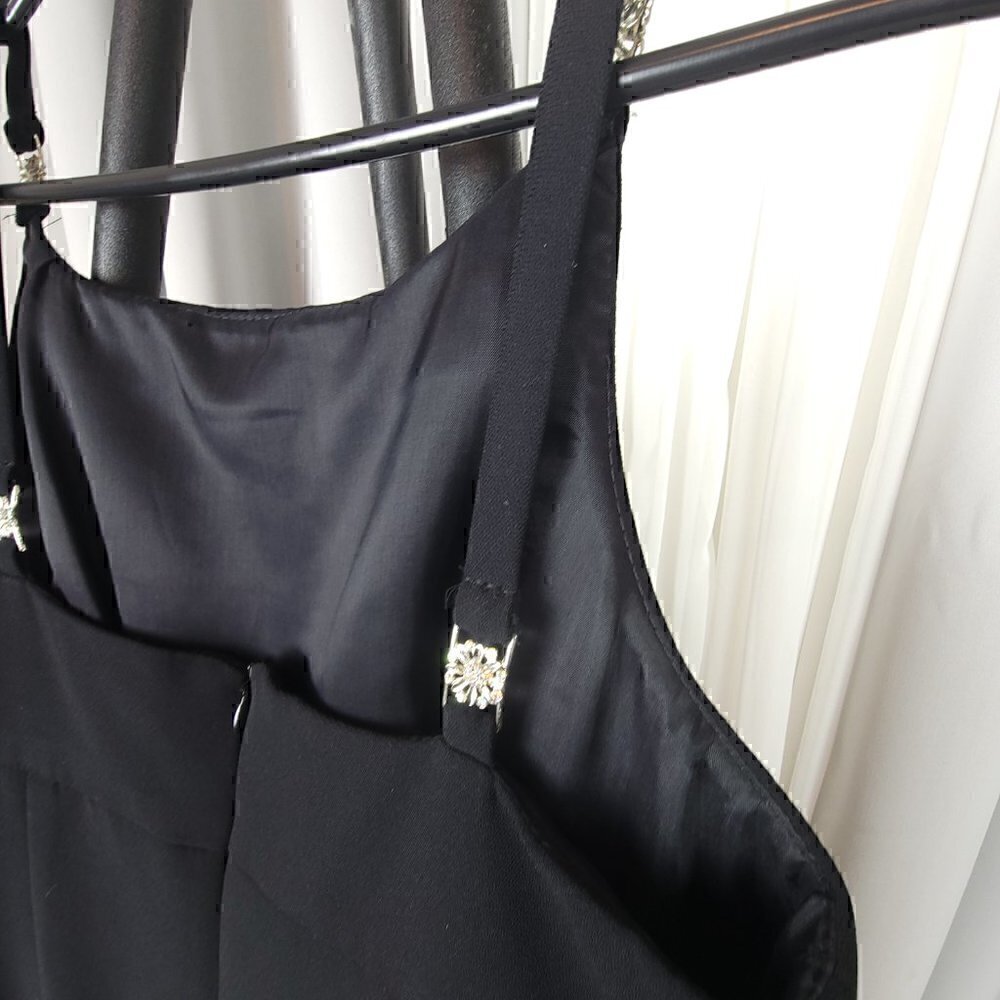 YL By Yair Black Cocktail Dress Size 4 - Picture 4 of 11